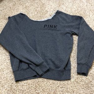 Off the shoulder sweatshirt